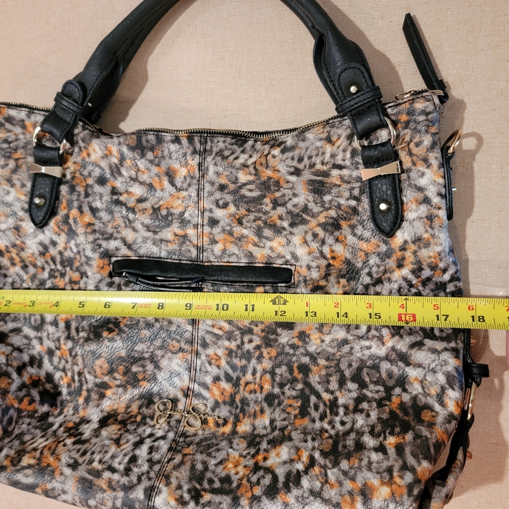 Jessica Simpson Animal Print Bag Hobo Handbag - Picture 10 of 11